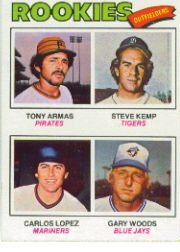 1977 Topps Baseball Cards      492     Tony Armas/Steve Kemp/Carlos Lopez/Gary Woods RC